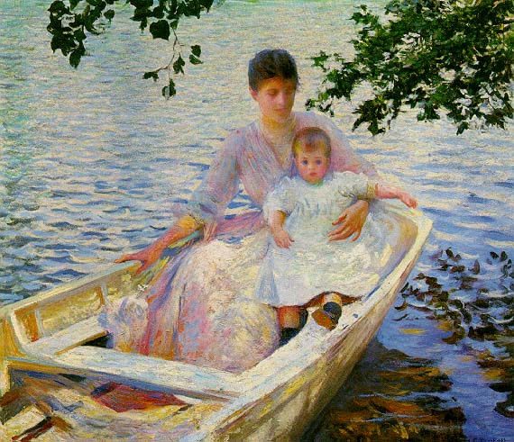 tarbell-mother-and-child-in-a-boat-mfa-1